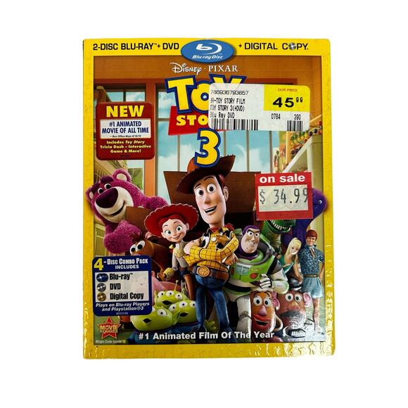 Toy Story 3 BLU-RAY + Digital Walt Disney Pixar Randy Newman With Slipcover - Picture 1 of 8